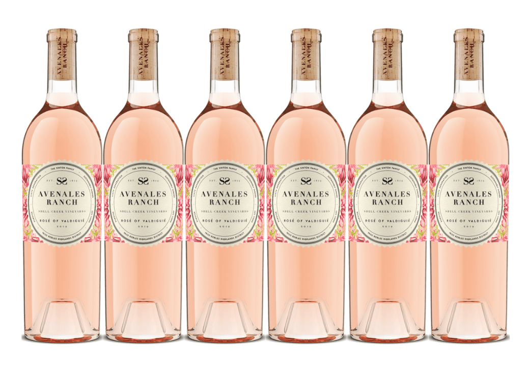 Avenales Ranch 6 Bottle Pack Shell Creek Vineyard Rose of Valdiguie 2018 750ml