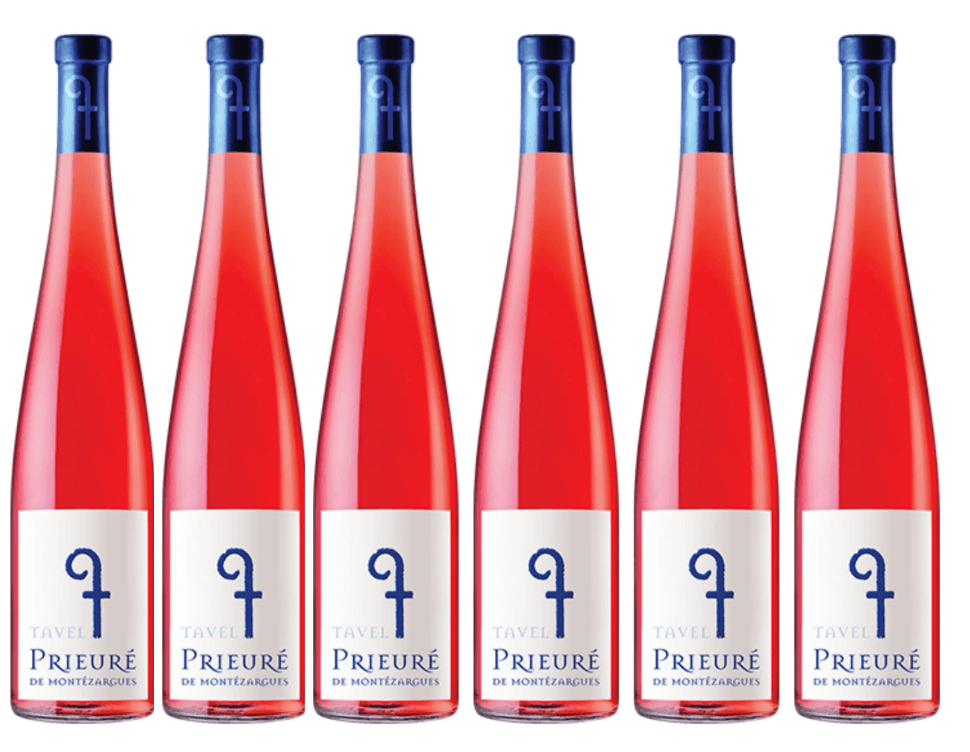 Chateau La Nerthe 6 Bottle Pack Prieure de Montezargues Tavel Rose 2020 750ml