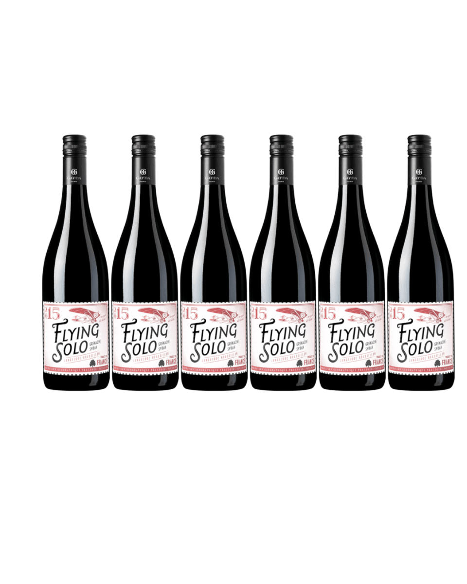 Domaine Gayda 6 Bottle Pack Flying Solo Grenache Syrah 2018 750ml