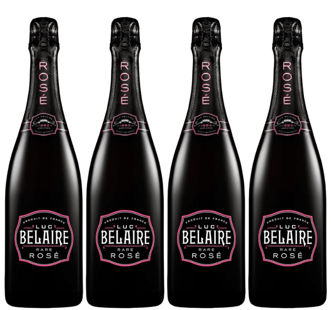 Luc Belaire 4 Bottle Pack Rare Rose Sparkling  750ml