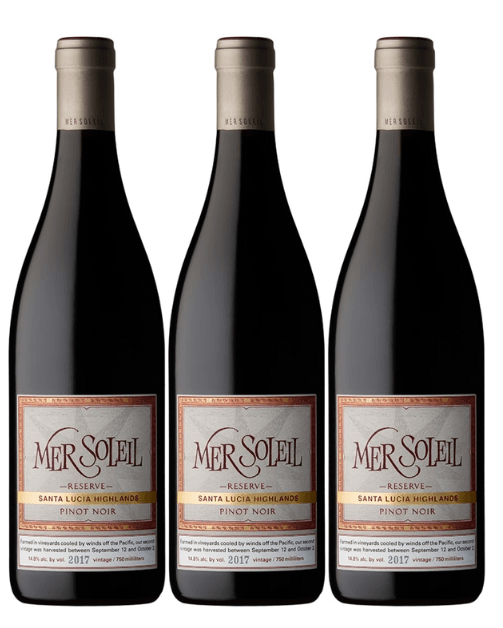 Mer Soleil 3 Bottle Pack Santa Lucia Highlands Reserve Pinot Noir 2017 750ml