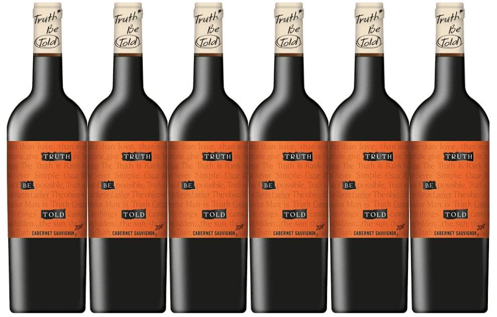 Roots Run Deep Winery 6 Bottle Pack Truth Be Told Cabernet Sauvignon 2019 750ml