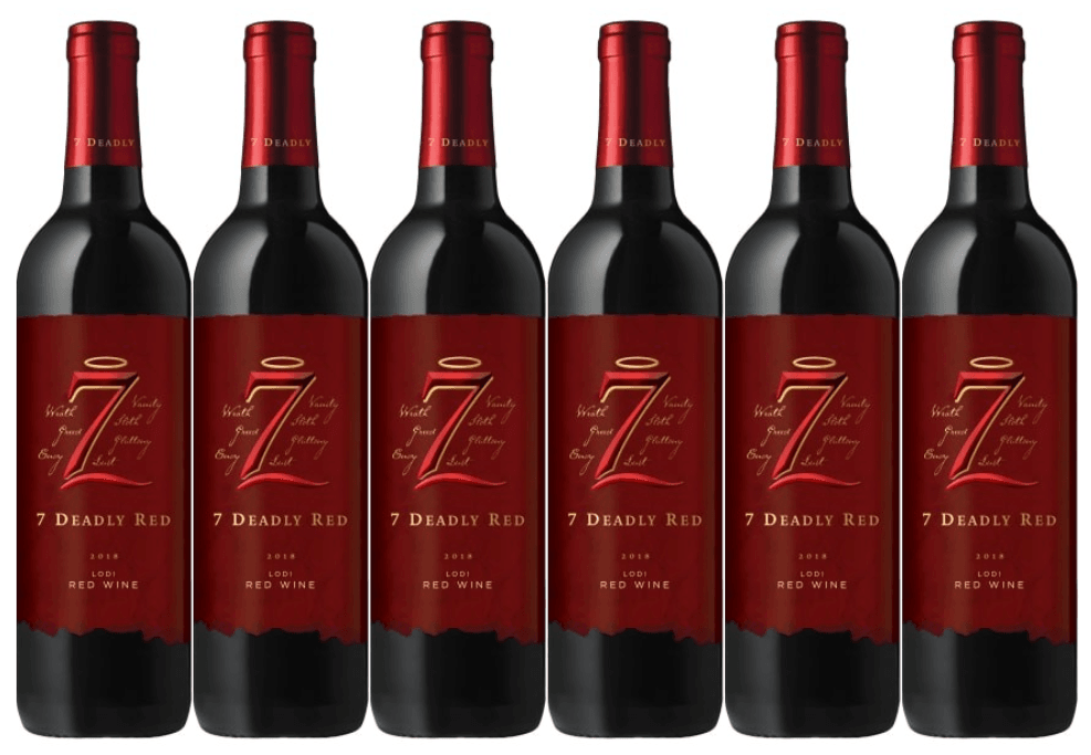 Seven Deadly Wines 6 Bottle Pack Red Blend 2018 750ml