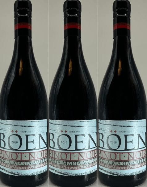 Boen 3 Bottle Pack Santa Maria Valley Pinot Noir 2019 750ml