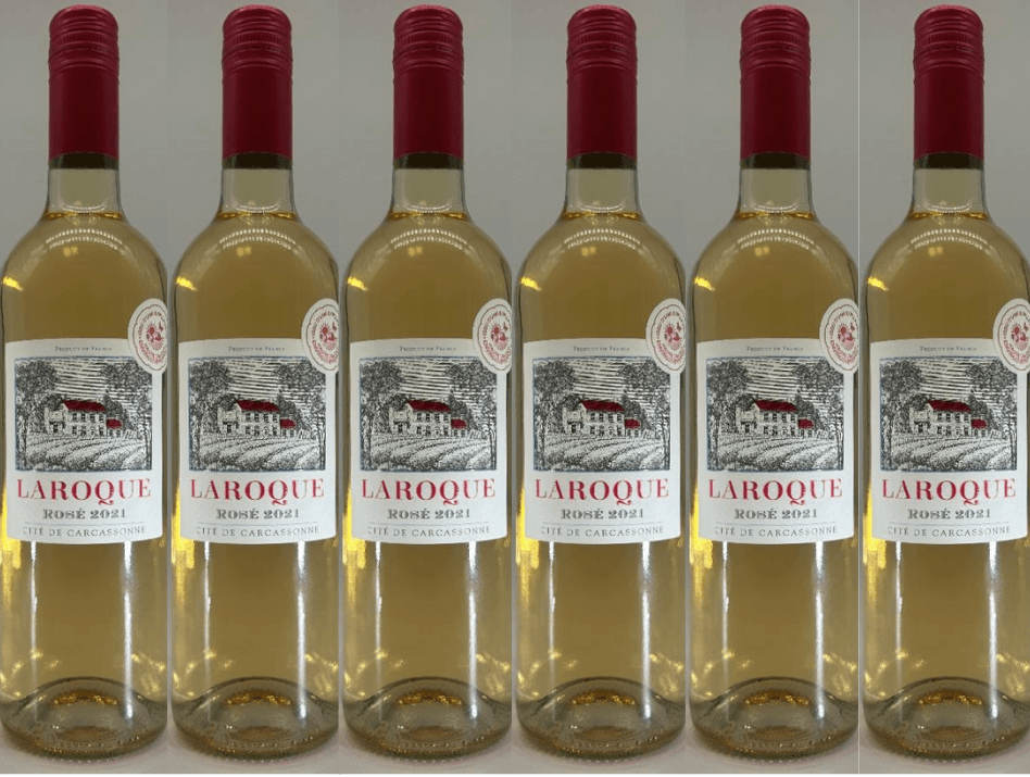Domaine Laroque 6 Bottle Pack IGP Cite de Carcassonne Rose 2021 750ml