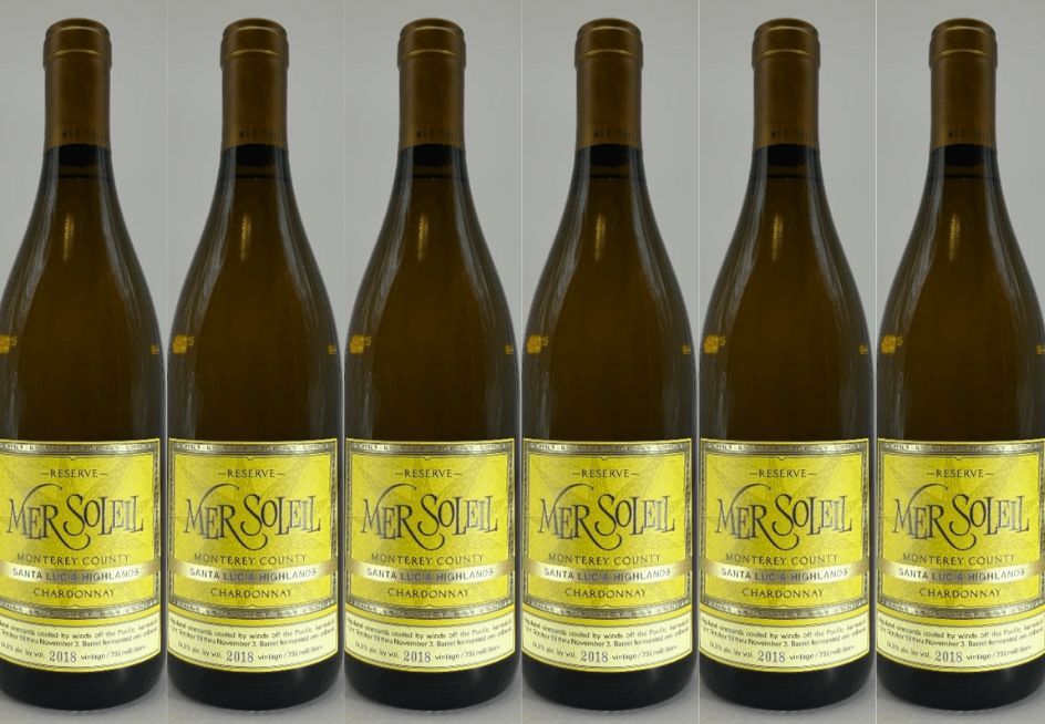 Mer Soleil 6 Bottle Pack Santa Lucia Highlands Reserve Chardonnay 2018 750ml