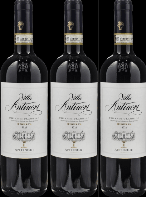 Marchesi Antinori Villa Antinori 3 Bottle Pack Riserva Chianti Classico 2021 750ml