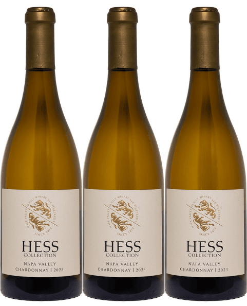 Hess Collection 3 Bottle Pack Napa Valley Chardonnay 2023 750ml
