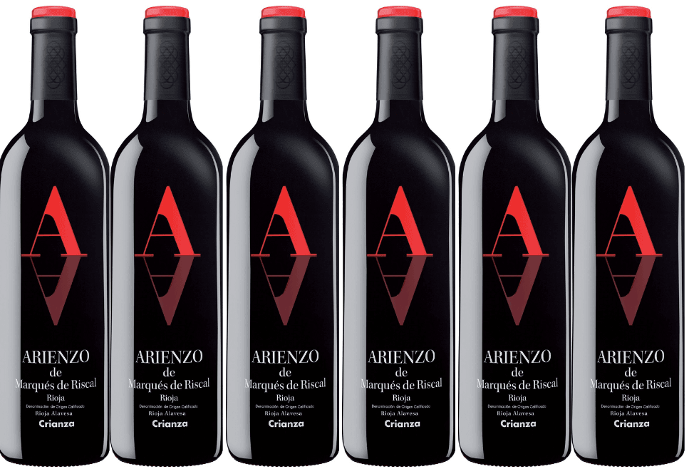 Marques de Riscal 6 Bottle Pack 'Arienzo' Rioja Crianza 2019 750ml