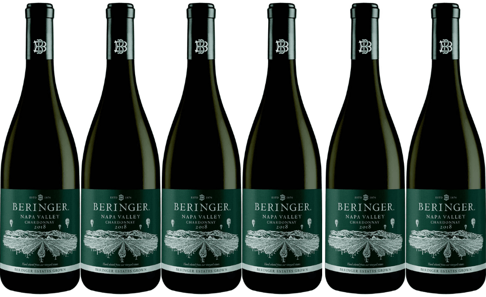 Beringer Vineyards 6 Bottle Pack Estate Gown Chardonnay 2018 750ml