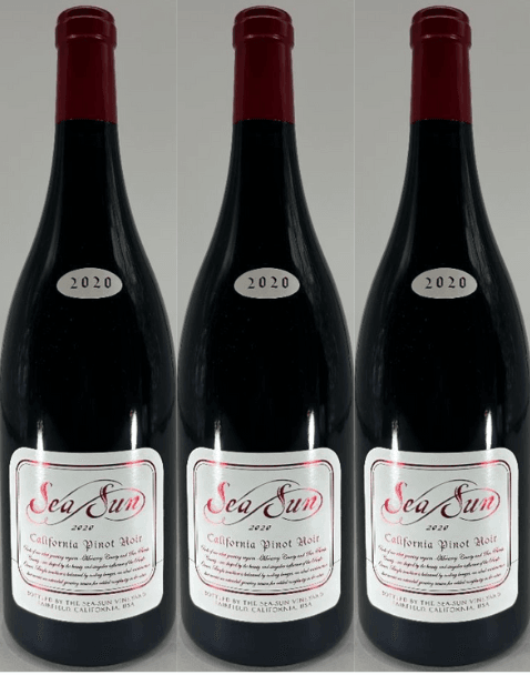 Sea Sun 3 Bottle Pack Pinot Noir 2019 1.5L