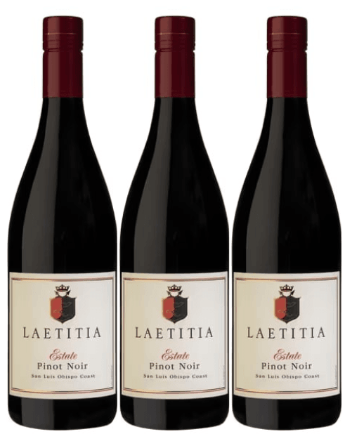 Laetitia Vineyard & Winery 3 Bottle Pack Estate Pinot Noir Arroyo Grande Valley 2022 750ml