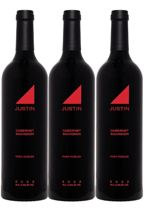 Justin Vineyards & Winery 3 Bottle Pack Cabernet Sauvignon 2022 750ml