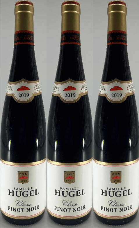 Hugel & Fils 3 Bottle Pack 'Classic' Pinot Noir Alsace 2019 750ml