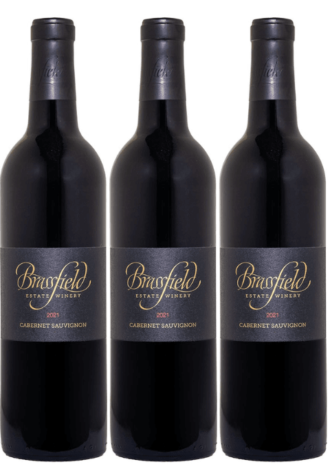 Brassfield Estate Winery 3 Bottle Pack Cabernet Sauvignon High Valley 2021 750ml