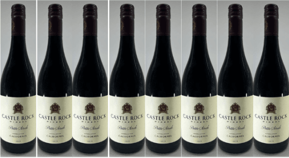 Castle Rock Winery 8 Bottle Pack Paso Robles Petite Sirah 2019 750ml