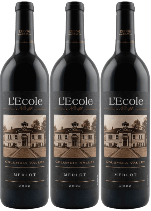 L'Ecole No. 41 3 Bottle Pack Merlot Columbia Valley 2022 750ml