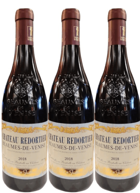 Chateau Redortier 3 Bottle Pack Beaumes-de-Venise Rhone 2018 750ml