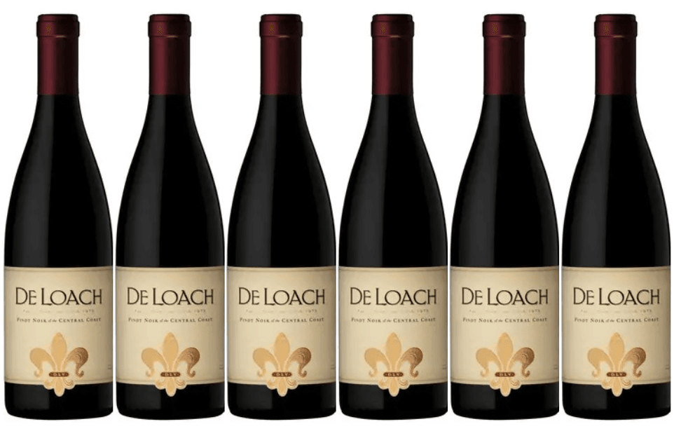 DeLoach Vineyards 6 Bottle Pack Central Coast Pinot Noir 2021 750ml