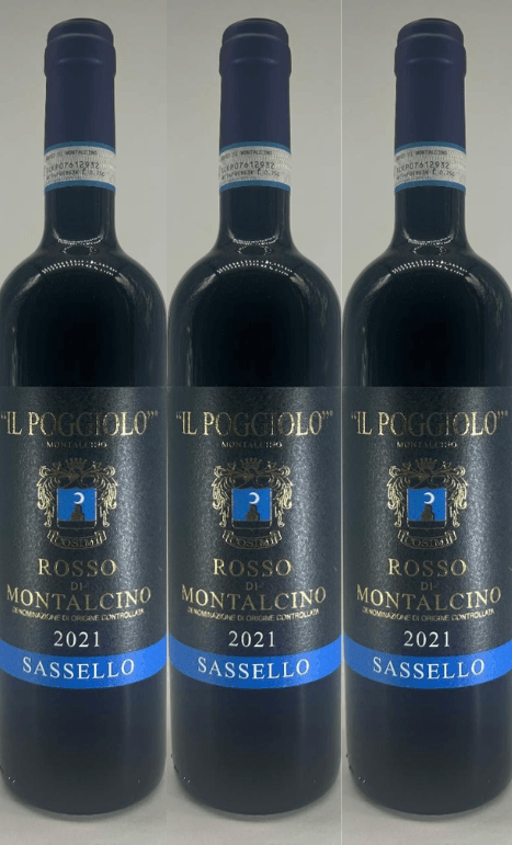 Il Poggiolo Rodolfo Cosimi 3 Bottle Pack 'Sassello' Rosso di Montalcino 2021 750ml
