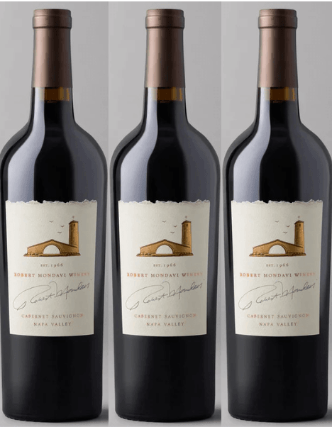 Robert Mondavi Winery 3 Bottle Pack Cabernet Sauvignon Napa Valley 2023 750ml